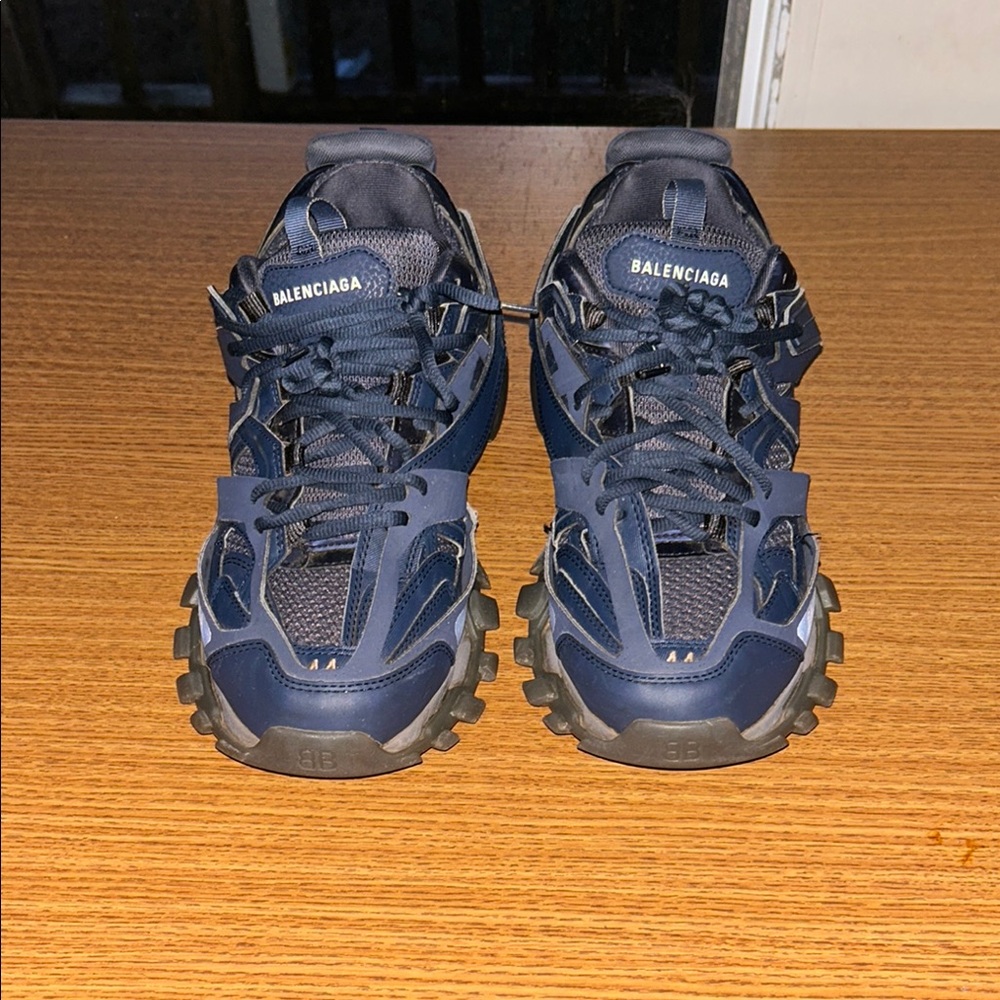 Balenciaga Navy Blue Sneakers they for sell right now